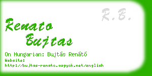 renato bujtas business card